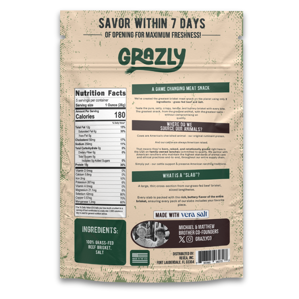 Beef Brisket Slabs - 100% Grass-Fed & Finished - PuppyLuv Pet Store