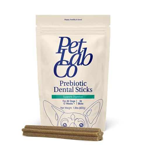 PuppyLuv Dog Dental Chew Sticks Cleans Teeth Freshens Breath Natural Mint 30 Pack Small Medium Large