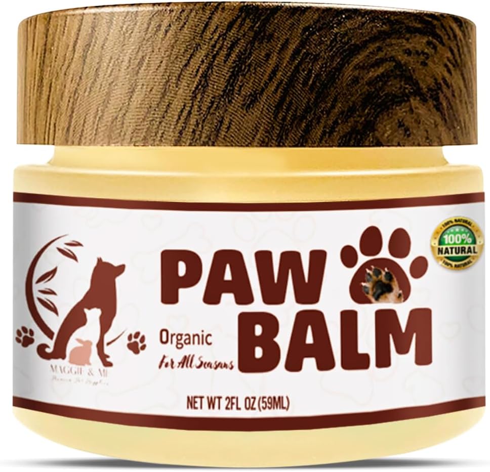 PuppyLuv Dog Paw Balm Organic Moisturizing Wax Cracked Paws Nose Beeswax Shea Butter 2oz 4oz Tin