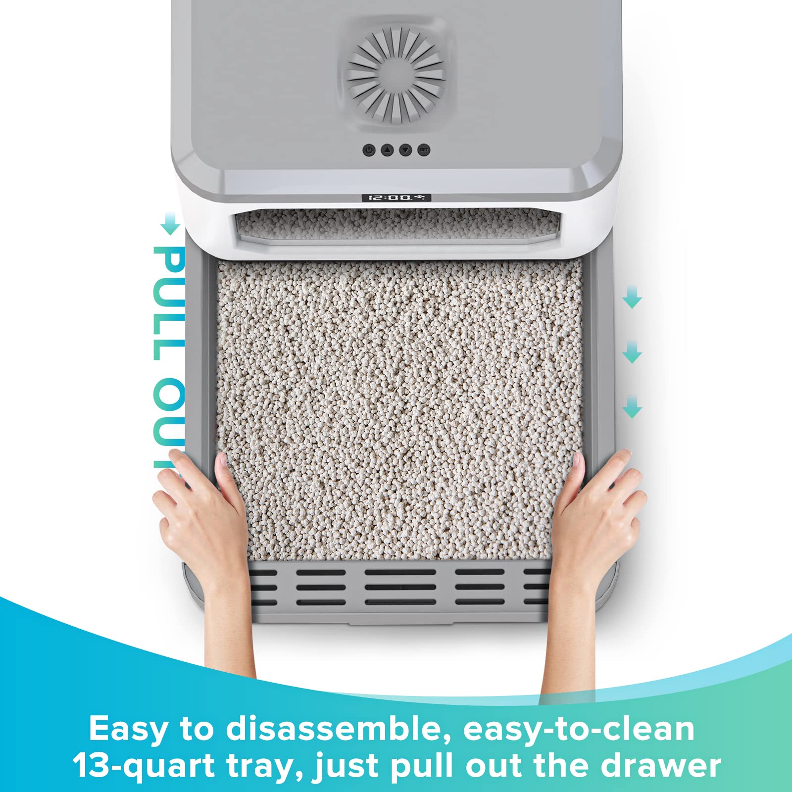 Self-Cleaning Cat Litter Box Enclosed