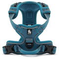 PuppyLuv No-Pull Dog Harness Reflective Adjustable Front Back Clips Padded XS S M L XL Red Blue