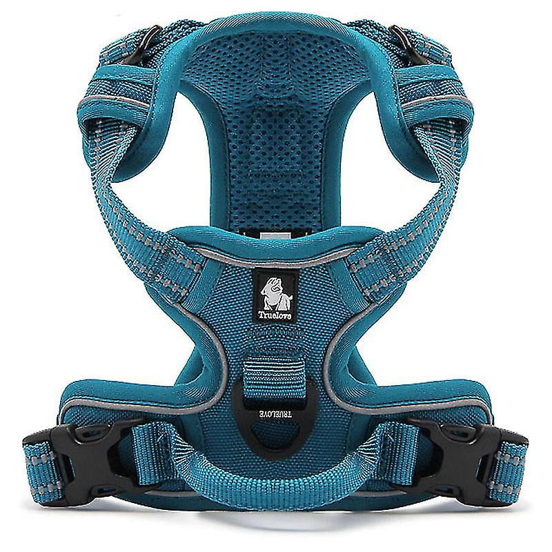 PuppyLuv No-Pull Dog Harness Reflective Adjustable Front Back Clips Padded XS S M L XL Red Blue