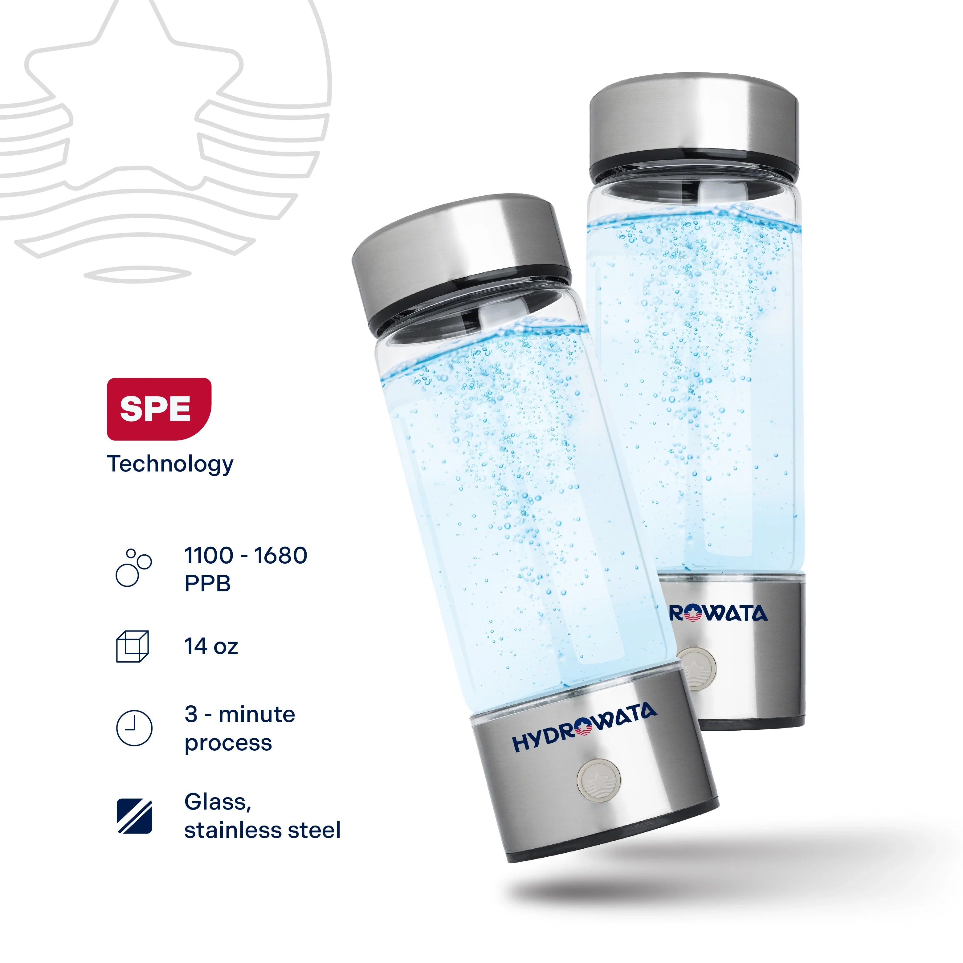 PuppyLuv HydroWata Hydrogen Water Bottle Premium Hydration Technology