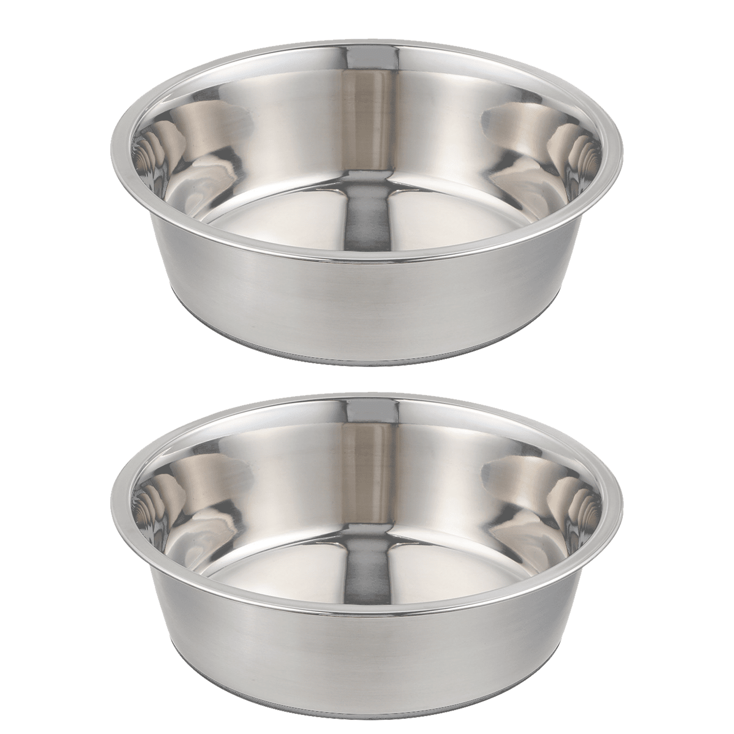 Stainless Steel Dog Bowl Set with Non-Slip Base
