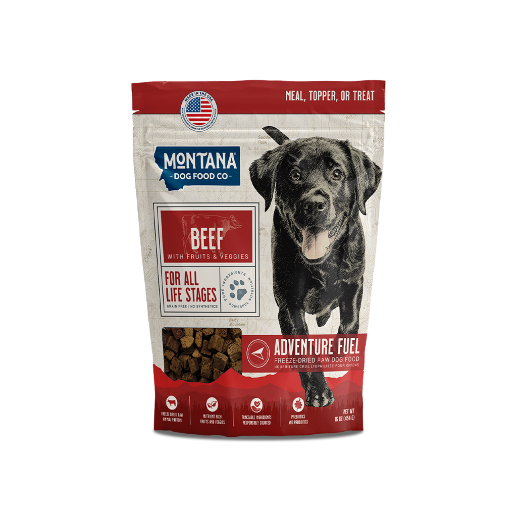 Grain-Free Beef Freeze-Dried Raw Adventure Fuel (Dog Food) - PuppyLuv Pet Store