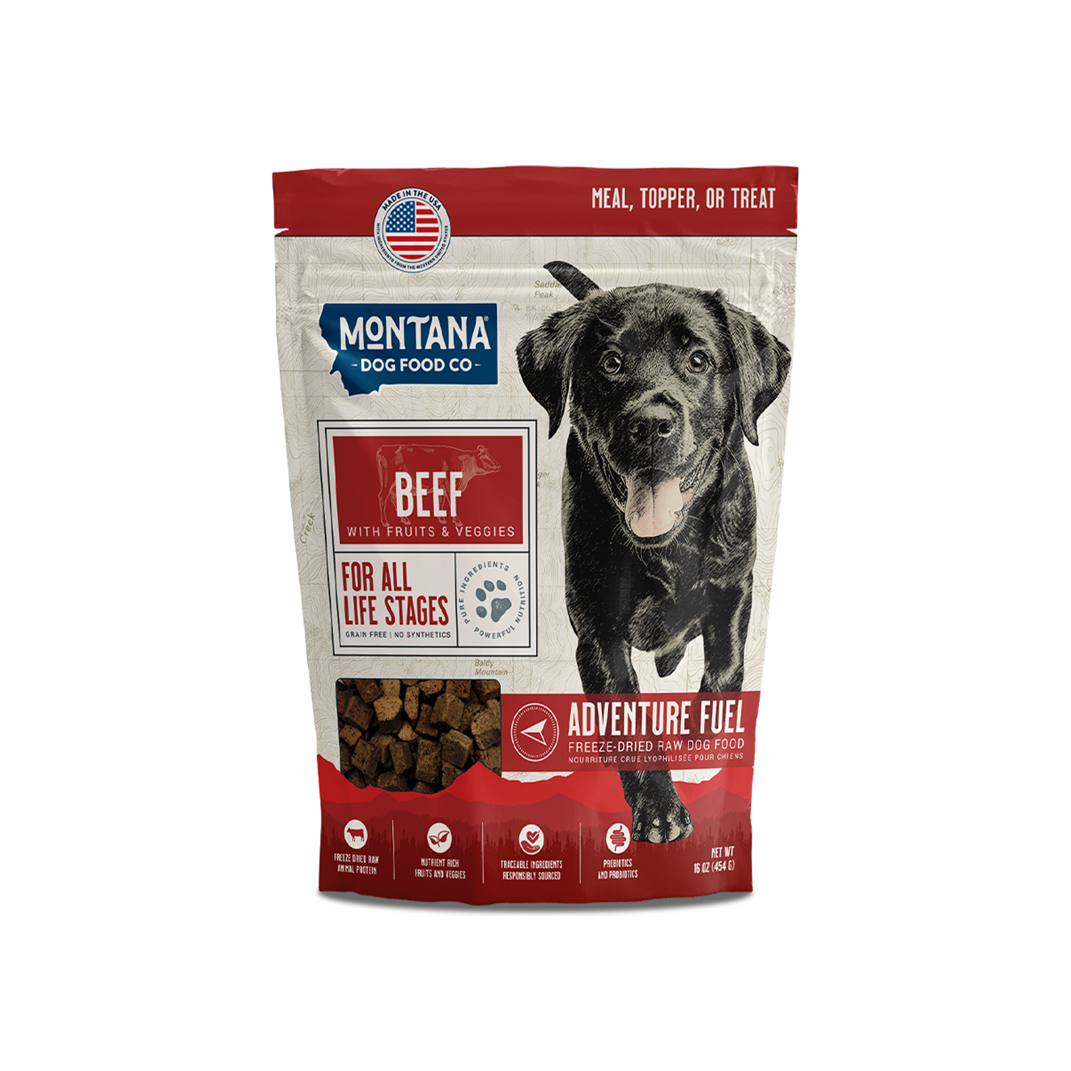 Grain-Free Beef Freeze-Dried Raw Adventure Fuel (Dog Food) - PuppyLuv Pet Store