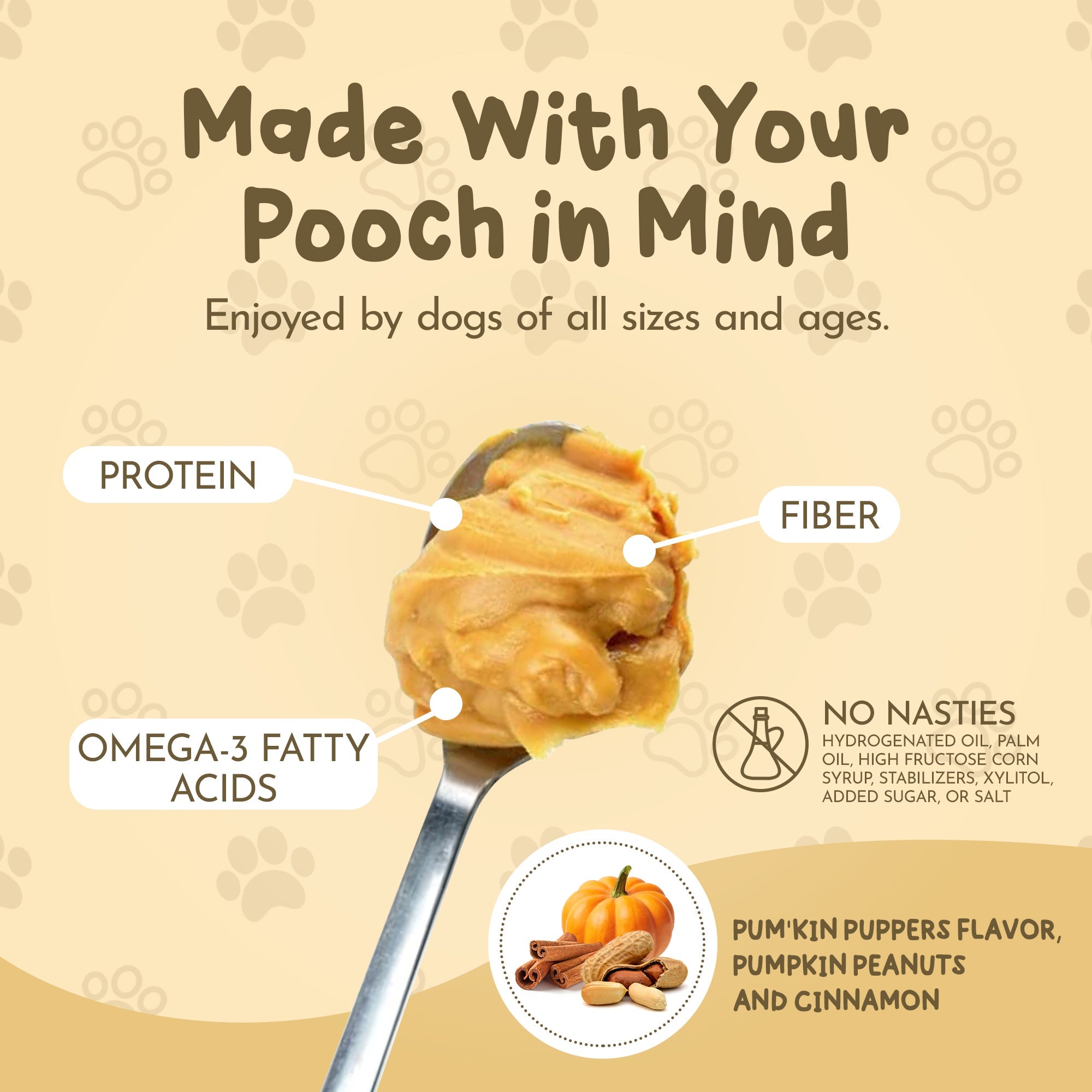 Dawg Butter Pum'kin Puppers Flavor - PuppyLuv Pet Store