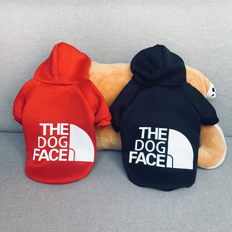 PuppyLuv Dog Hoodie Autumn Winter Large Dog Clothes French Bulldog Labrador Jacket XS-9XL