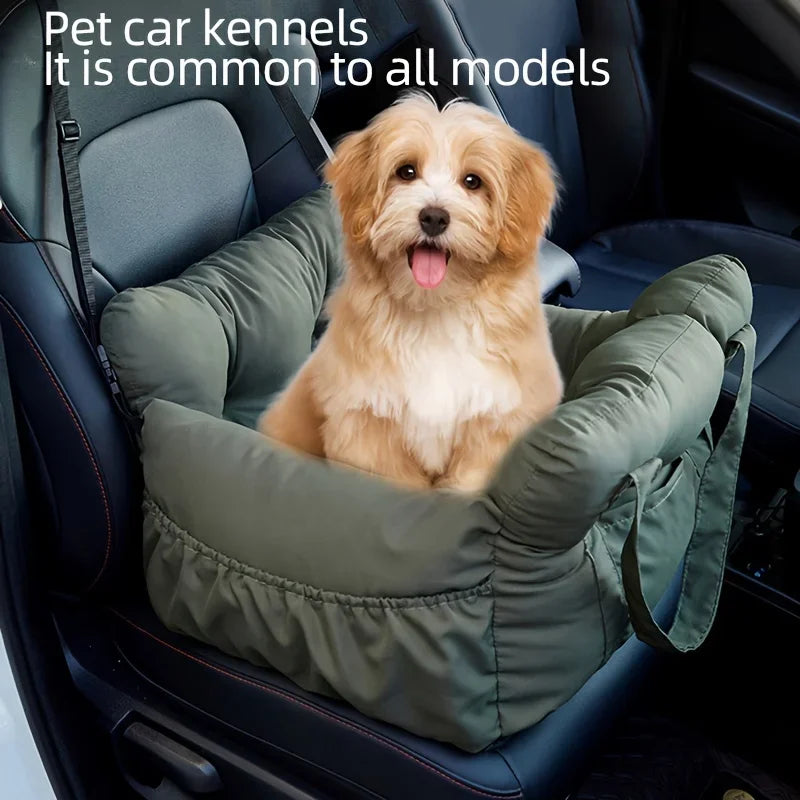 PuppyLuv Dog Car Seat Safety Belt Non-Slip Pet Car Bed Small Dogs Washable Travel Carrier Straps