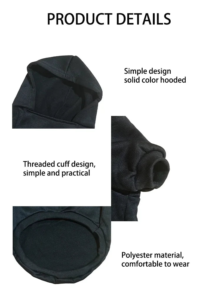 PuppyLuv Dog Hoodie Autumn Winter Large Dog Clothes French Bulldog Labrador Jacket XS-9XL