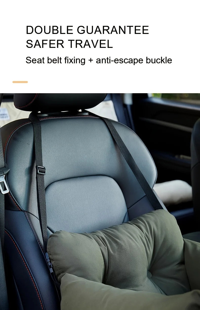 PuppyLuv Dog Car Seat Safety Belt Non-Slip Pet Car Bed Small Dogs Washable Travel Carrier Straps