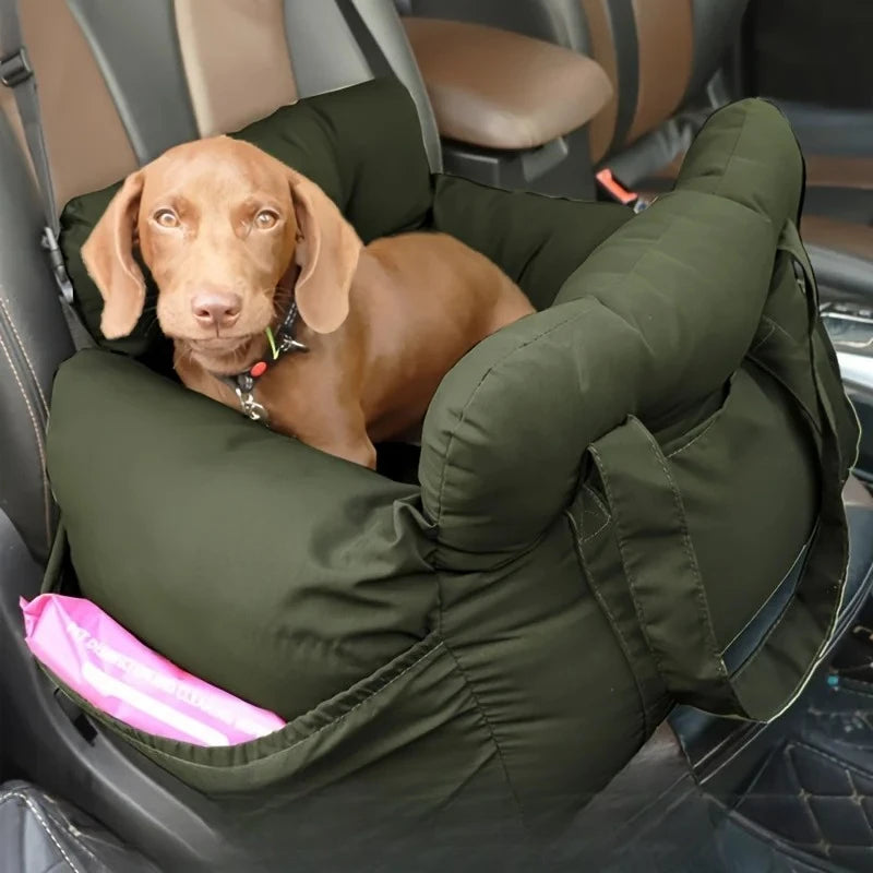 PuppyLuv Dog Car Seat Safety Belt Non-Slip Pet Car Bed Small Dogs Washable Travel Carrier Straps