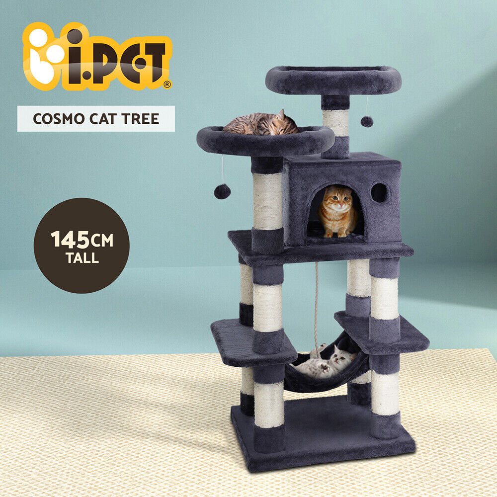 Cat Tree Tower with Scratching Post 52 inch