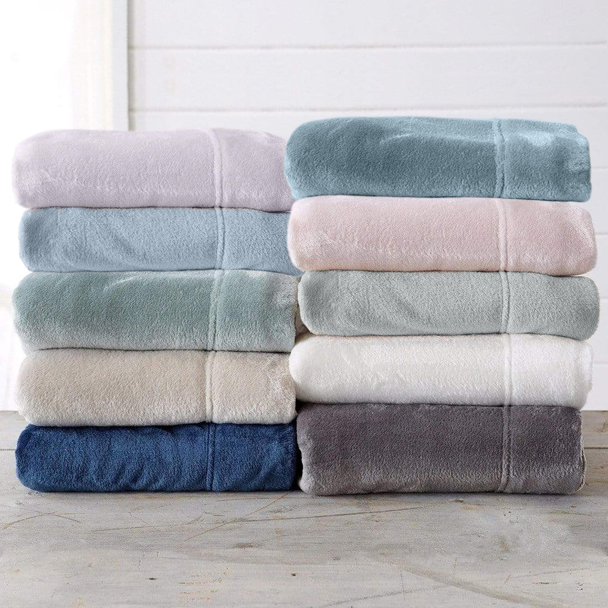 PuppyLuv Solid Plush Sheet Velvet Luxe Collection Twin Full Queen King California King Multiple Colors