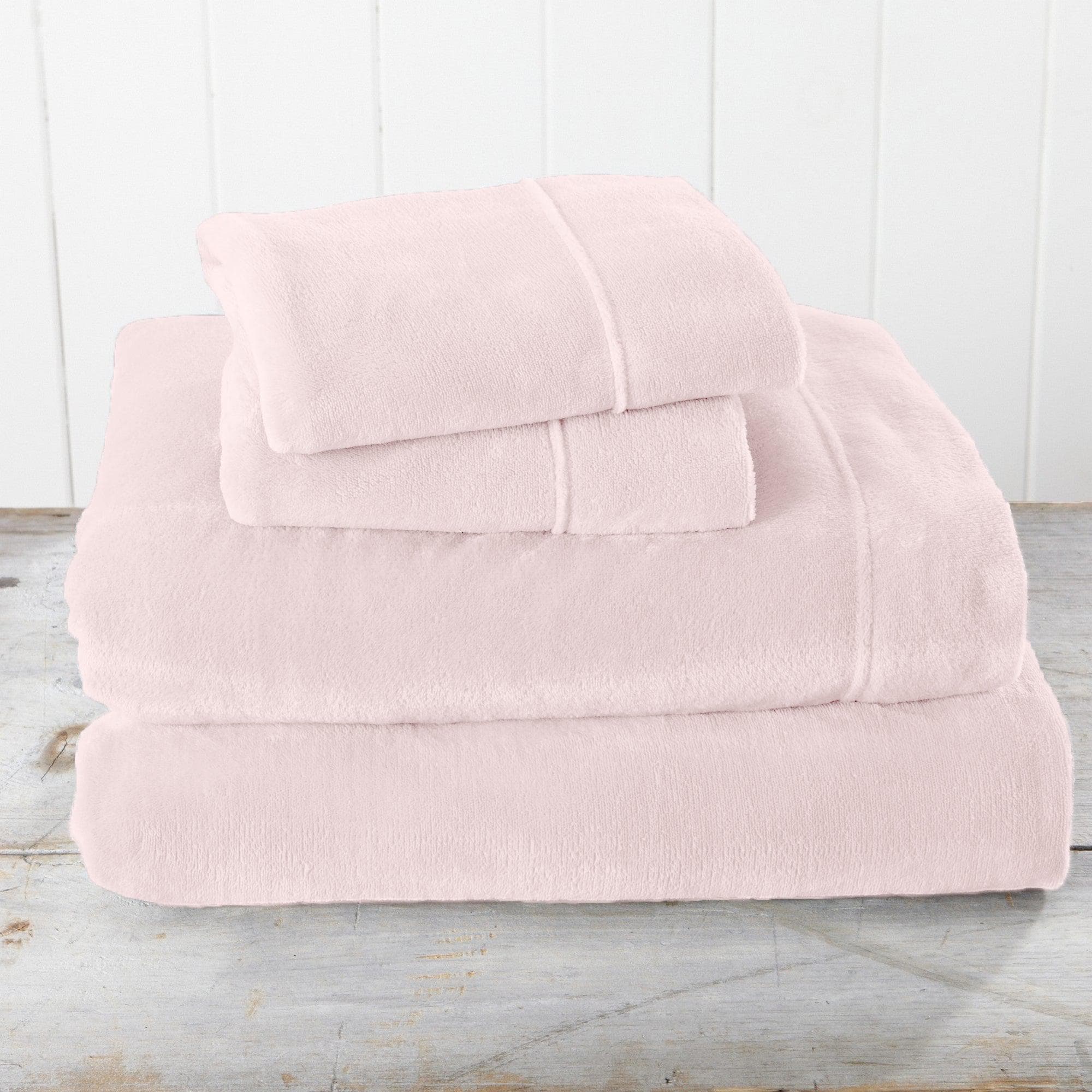 PuppyLuv Solid Plush Sheet Velvet Luxe Collection Twin Full Queen King California King Multiple Colors