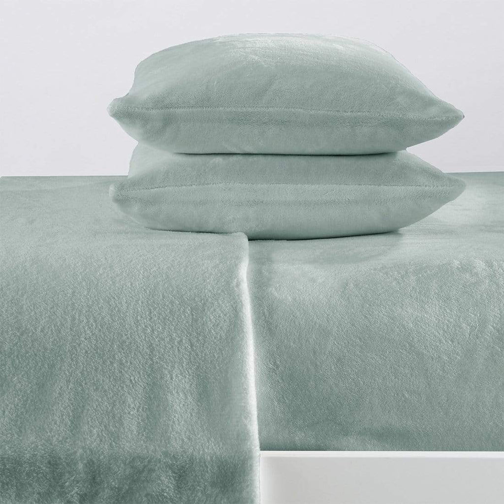 PuppyLuv Solid Plush Sheet Velvet Luxe Collection Twin Full Queen King California King Multiple Colors