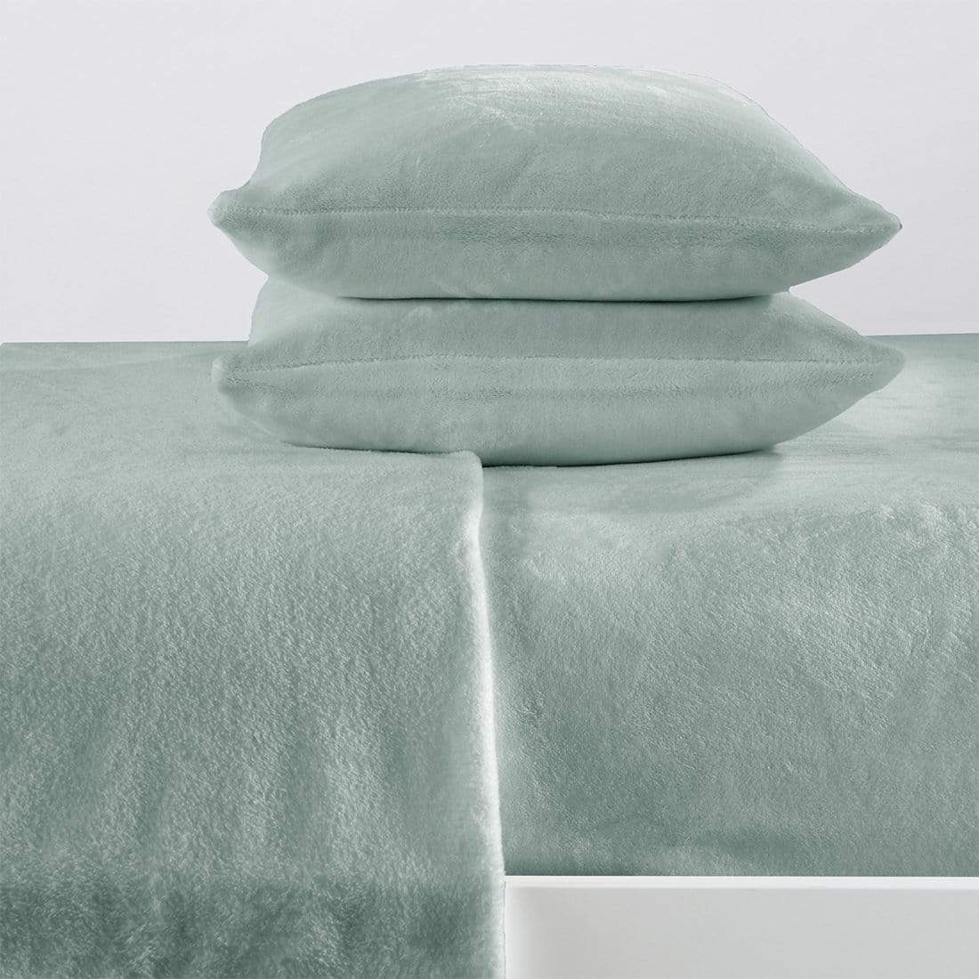 PuppyLuv Solid Plush Sheet Velvet Luxe Collection Twin Full Queen King California King Multiple Colors