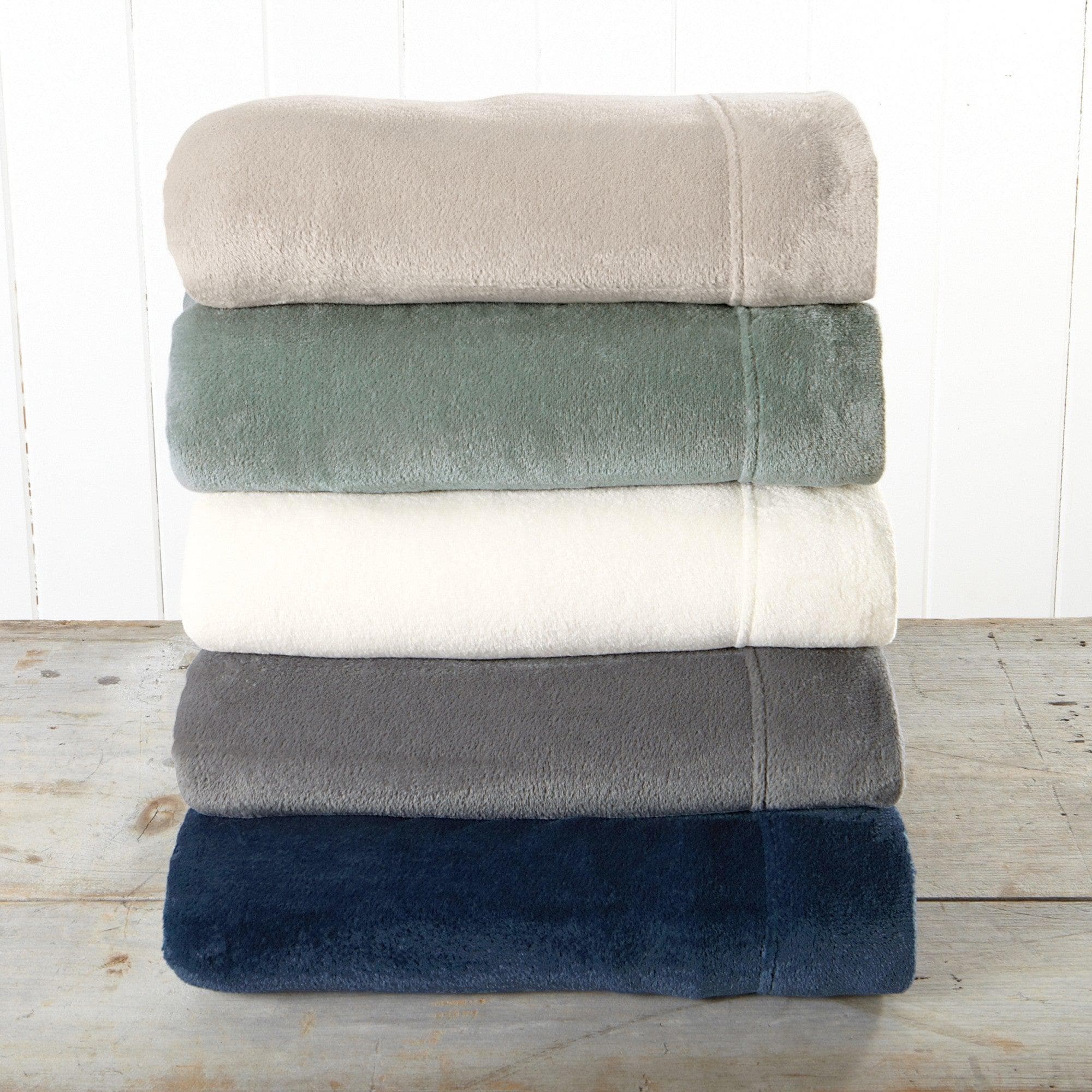PuppyLuv Solid Plush Sheet Velvet Luxe Collection Twin Full Queen King California King Multiple Colors