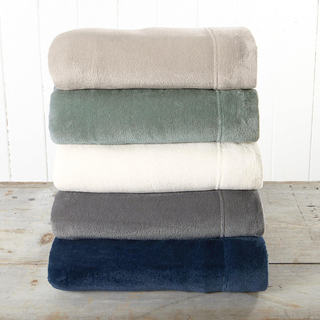 PuppyLuv Solid Plush Sheet Velvet Luxe Collection Twin Full Queen King California King Multiple Colors
