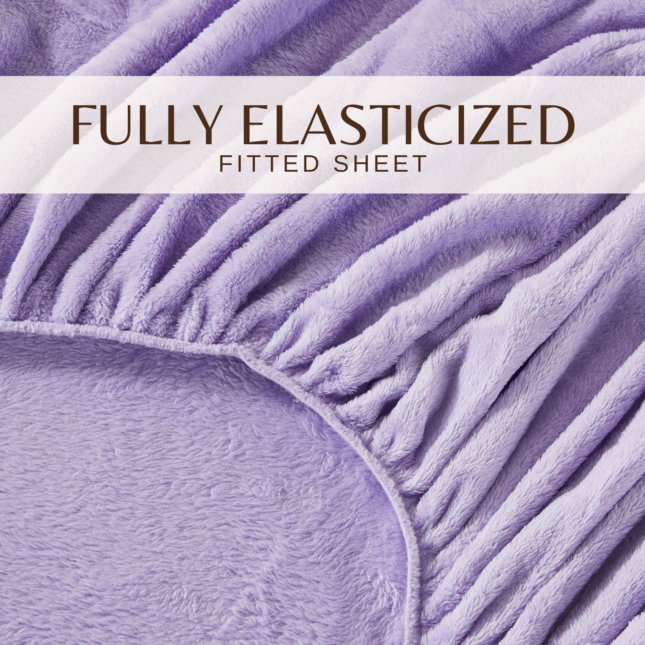 PuppyLuv Solid Plush Sheet Velvet Luxe Collection Twin Full Queen King California King Multiple Colors